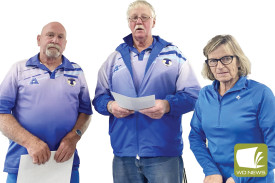 Club Fours Runners-up: Dave McNicoll (not pictured), Colin Inverarity (left), Peter Palmer and Thelma Inverarity (right).