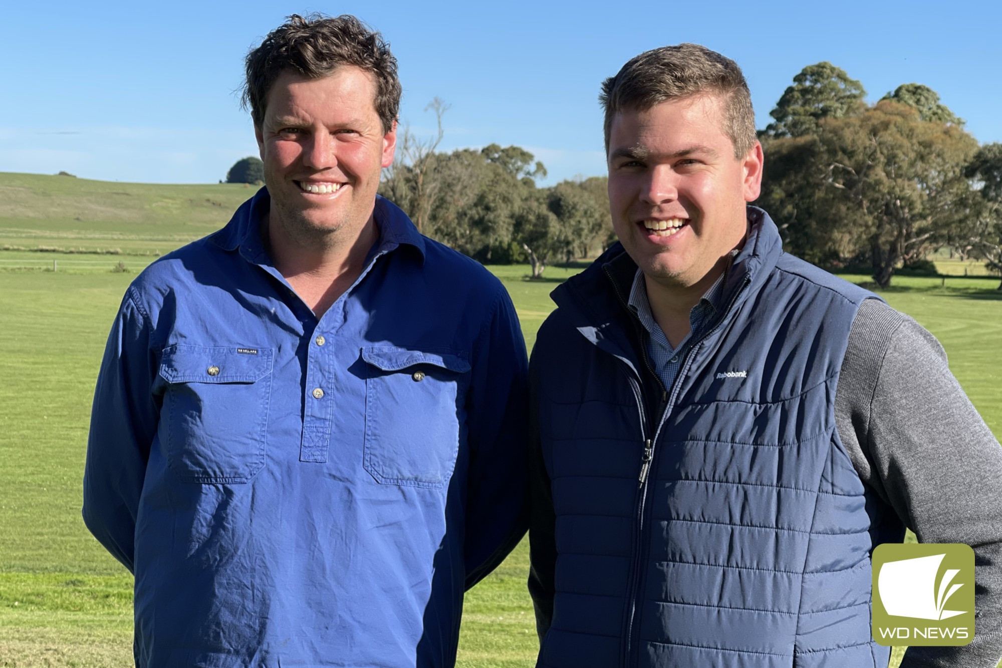 Looking ahead: current presidents Michael Williams (Noorat) and William Moloney (Terang) are excited to be joining forces and entering the Warrnambool District league as the Noorat Terang Lions.