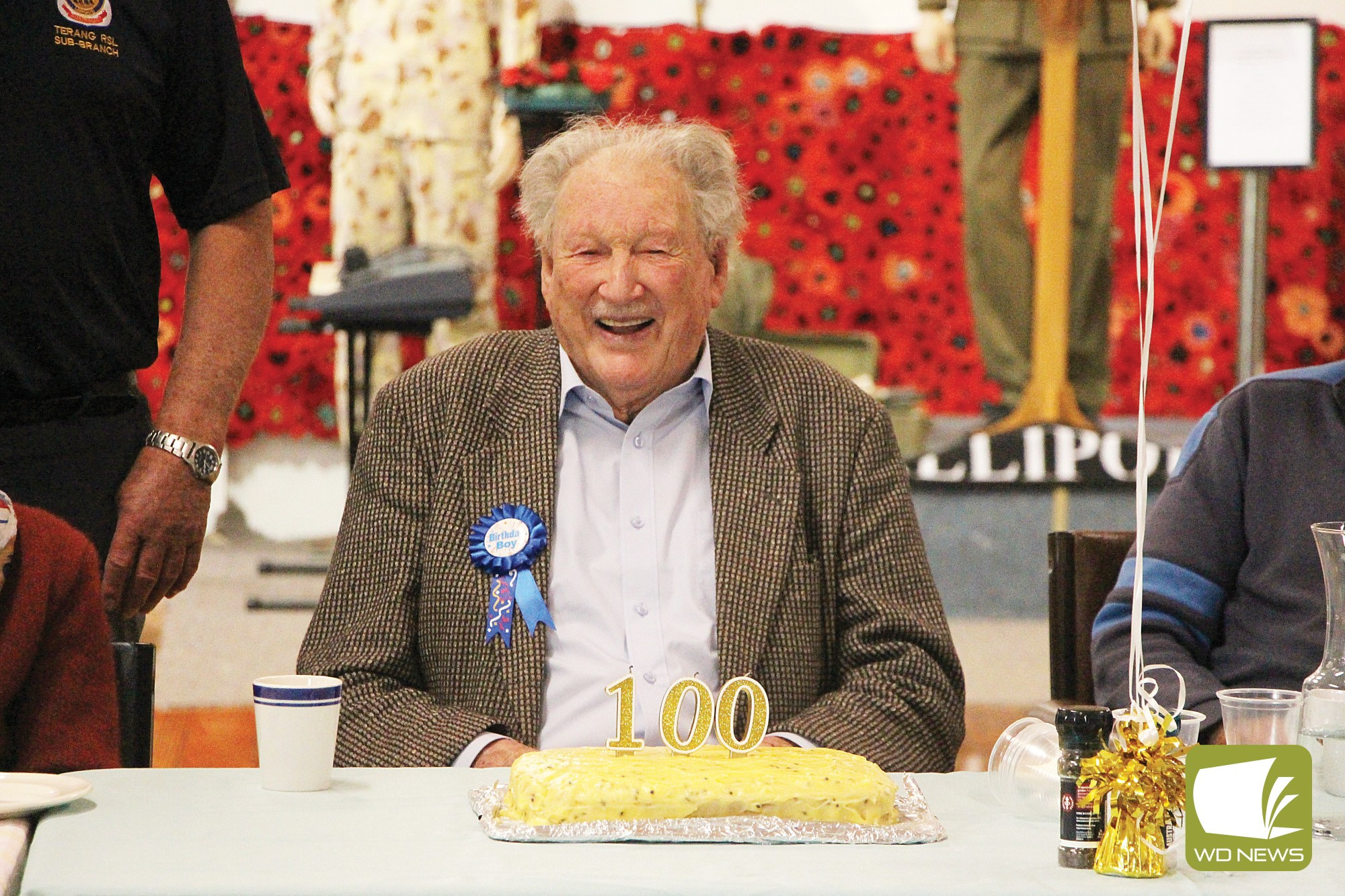Milestone: Terang RSL member Len Pomeroy was surprised at last week’s RSL meeting with a belated 100th birthday lunch.