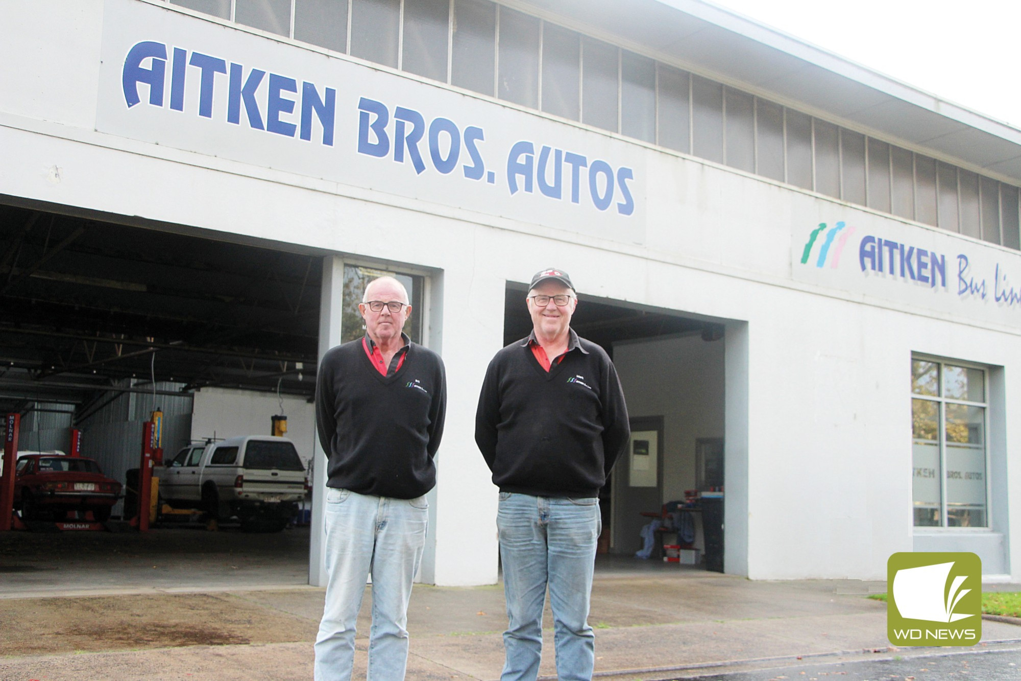Fond farewell: Bill and Mark Aitken will close the doors to their family business after more than 40 years’ operating throughout the south west.