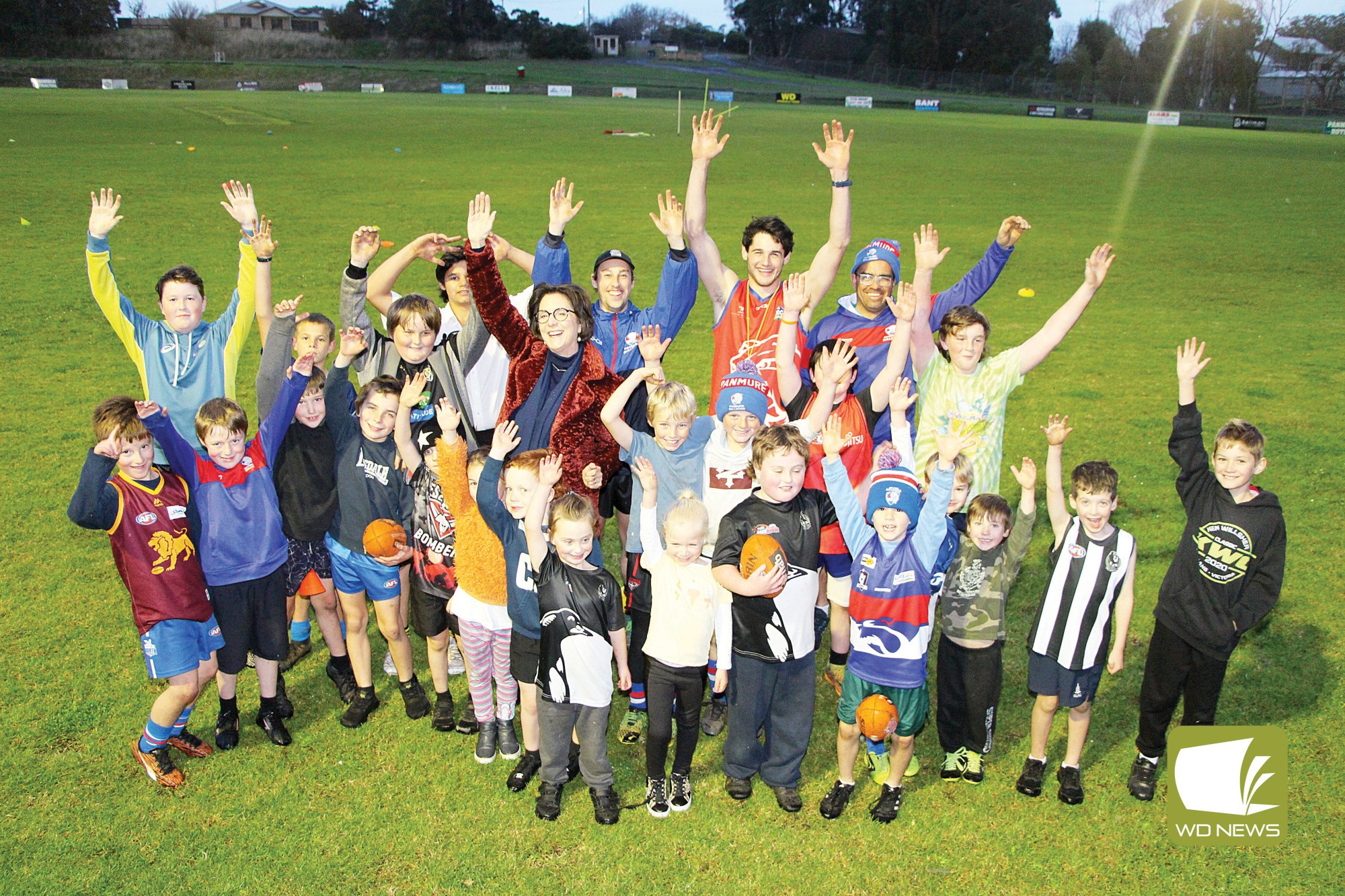 Dogs get a treat: Western Victoria MP Jacinta Ermacora visited Panmure Recreation Reserve last week to formally announce $100,000 in state funding had been secured to facilitate a range of upgrades.