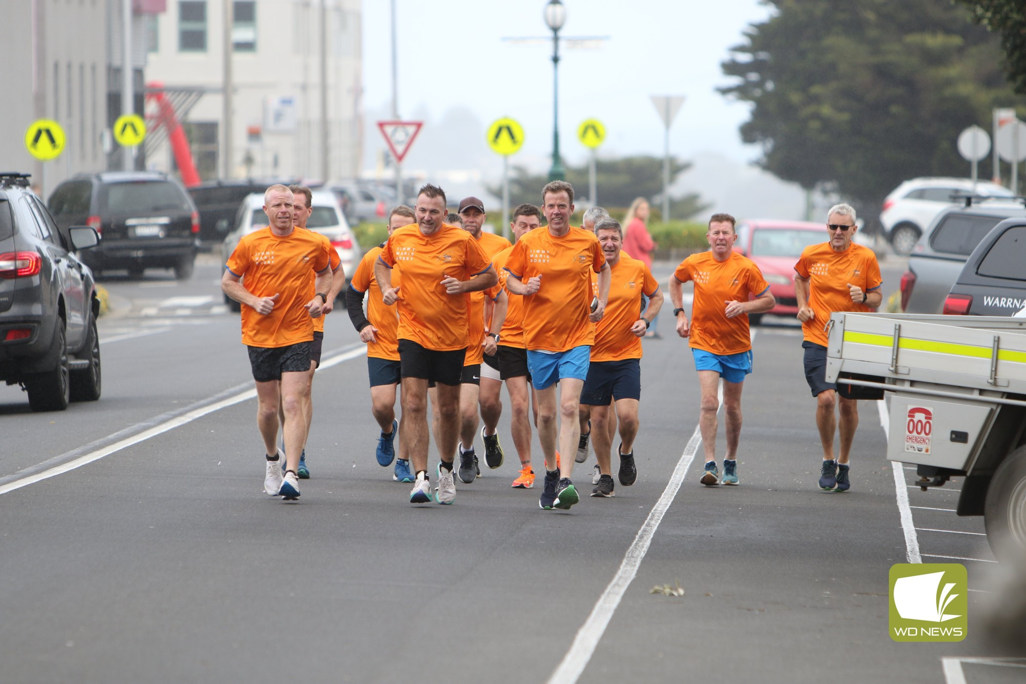 Home: The Run 4 CJD runners returned home on their almost 1000-kilometre journey which has seen the group raise almost $55,000 for charity.