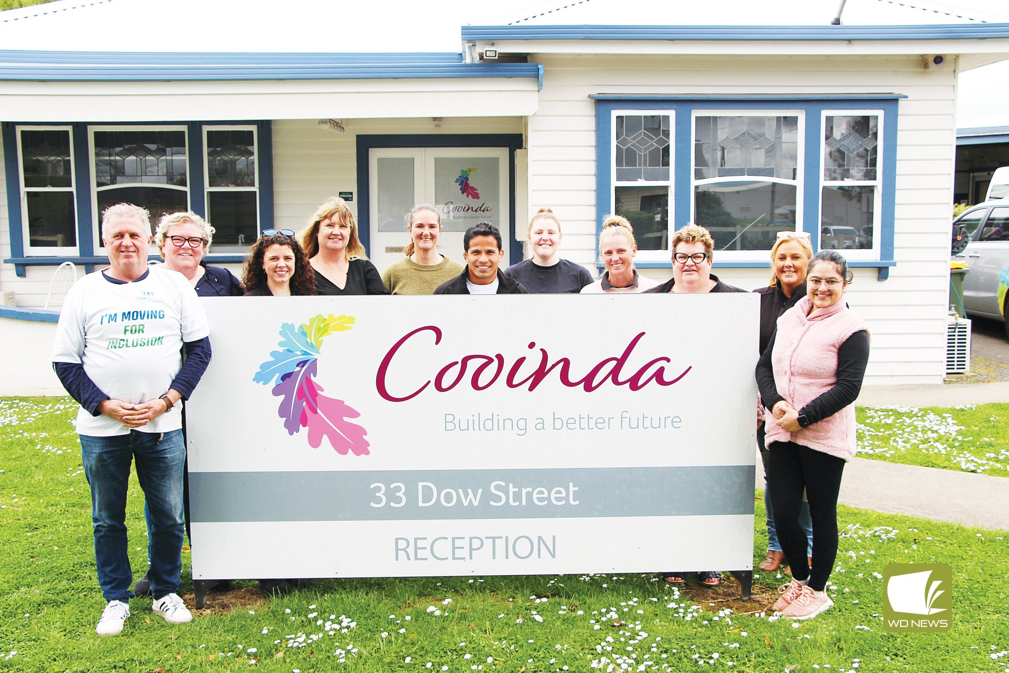 Group effort: Cooinda staff have raised more than $2000 in support of those living with Cerebral Palsy through the STEPtember initiative, which has seen the team collectively tally more than 12 million steps.