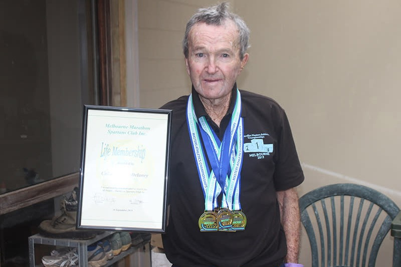 Colin Silcock-Delaney was recently rewarded with life membership of the Melbourne Marathon Spartans.