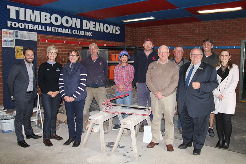 Girl power: Beach Energy has contributed $130,000 towards new facilities for sportswomen using the Timboon Recreation Reserve.