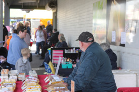 A variety of market stalls gave festival goers ample choice.