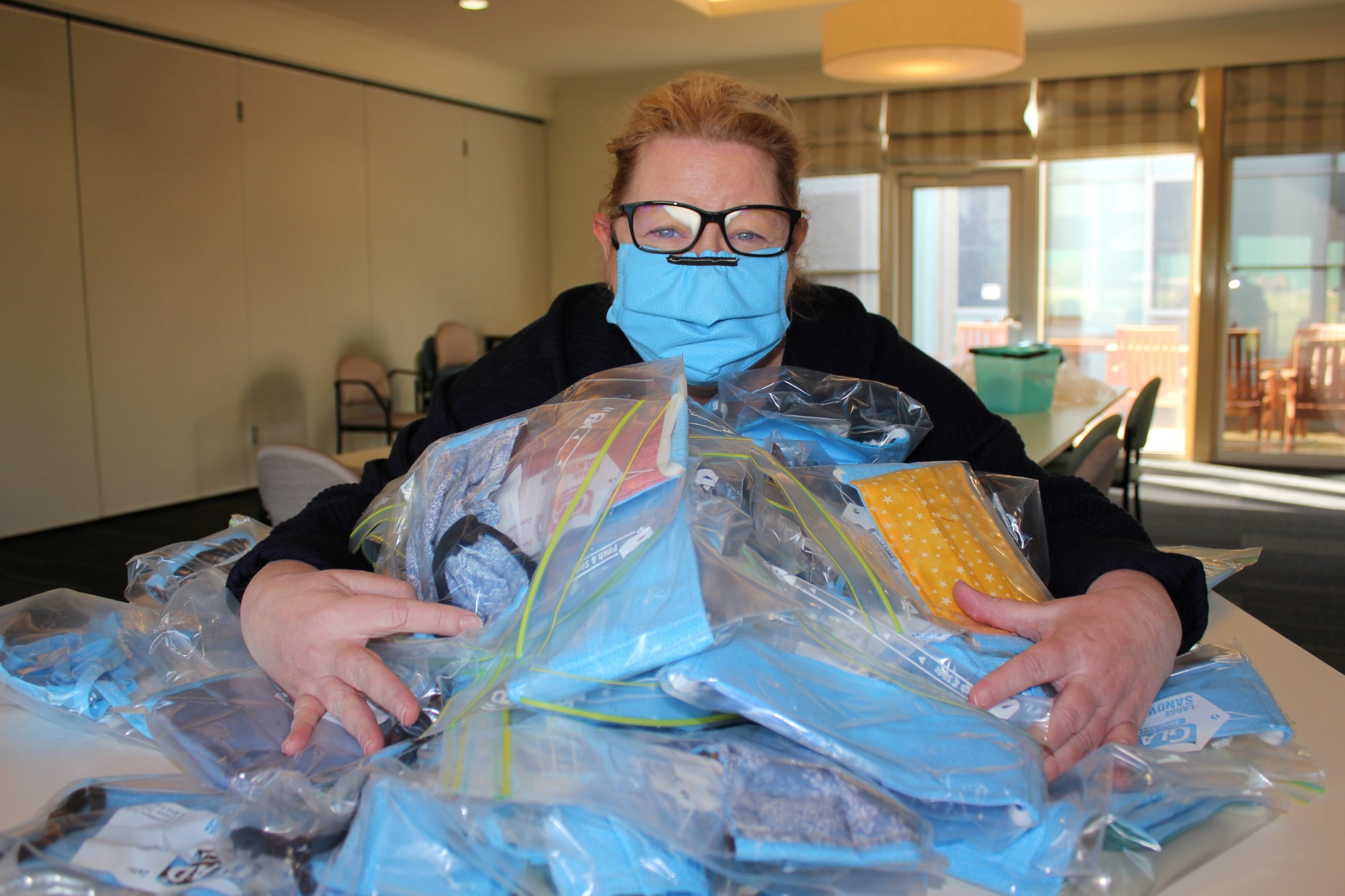 Community support: TDHS Sabine McKenzie is calling on the community to help make a supply of re-usable cloth masks.