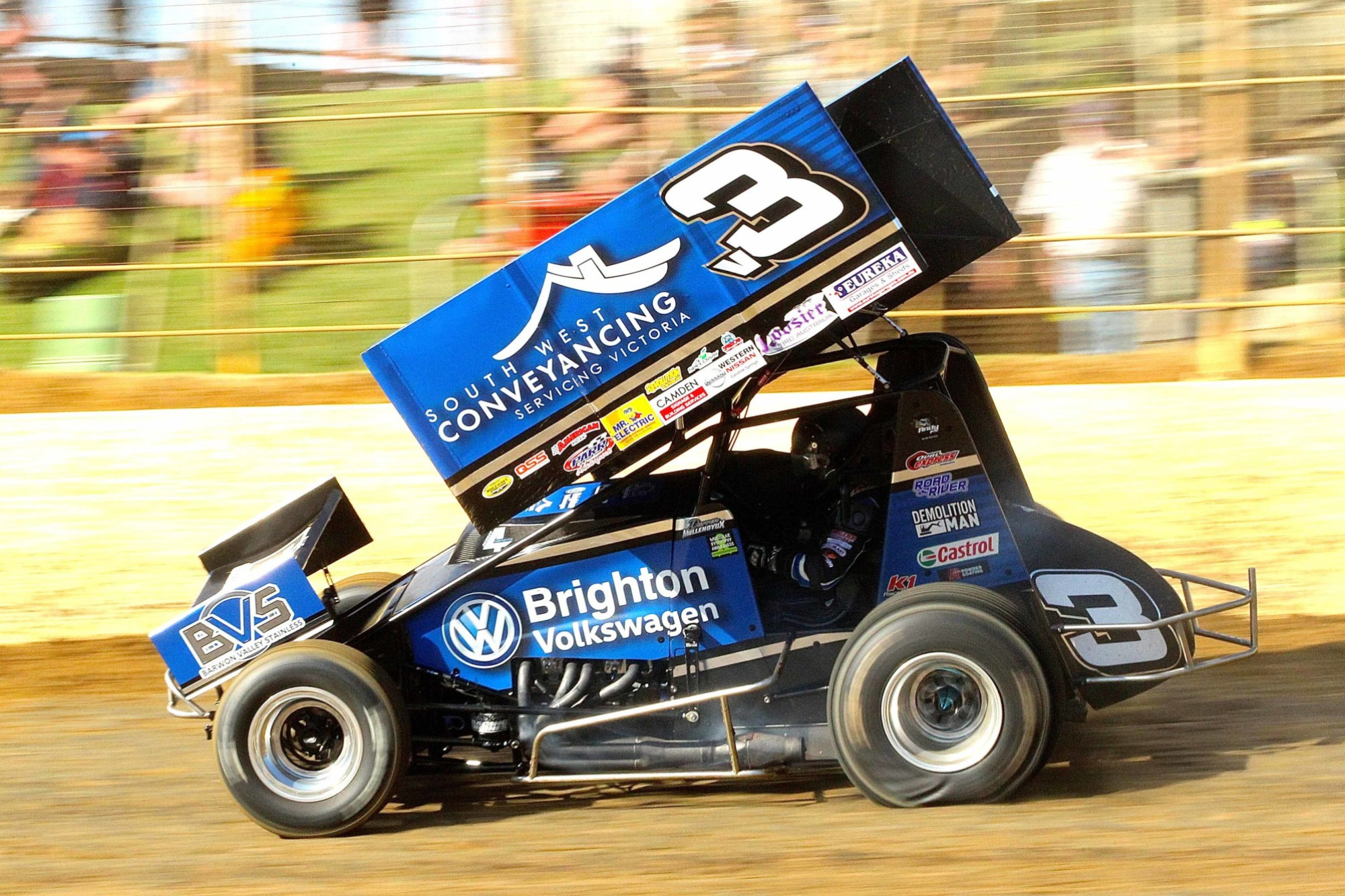 Sprintcars are set to headline the first meeting at the Simpson Speedway later this month as motorsport makes its return in the local district. Photo courtesy Geoff Rounds