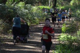 The Camperdown-Timboon Rail Trail proved a picturesque spot for runners and walkers on Sunday. 