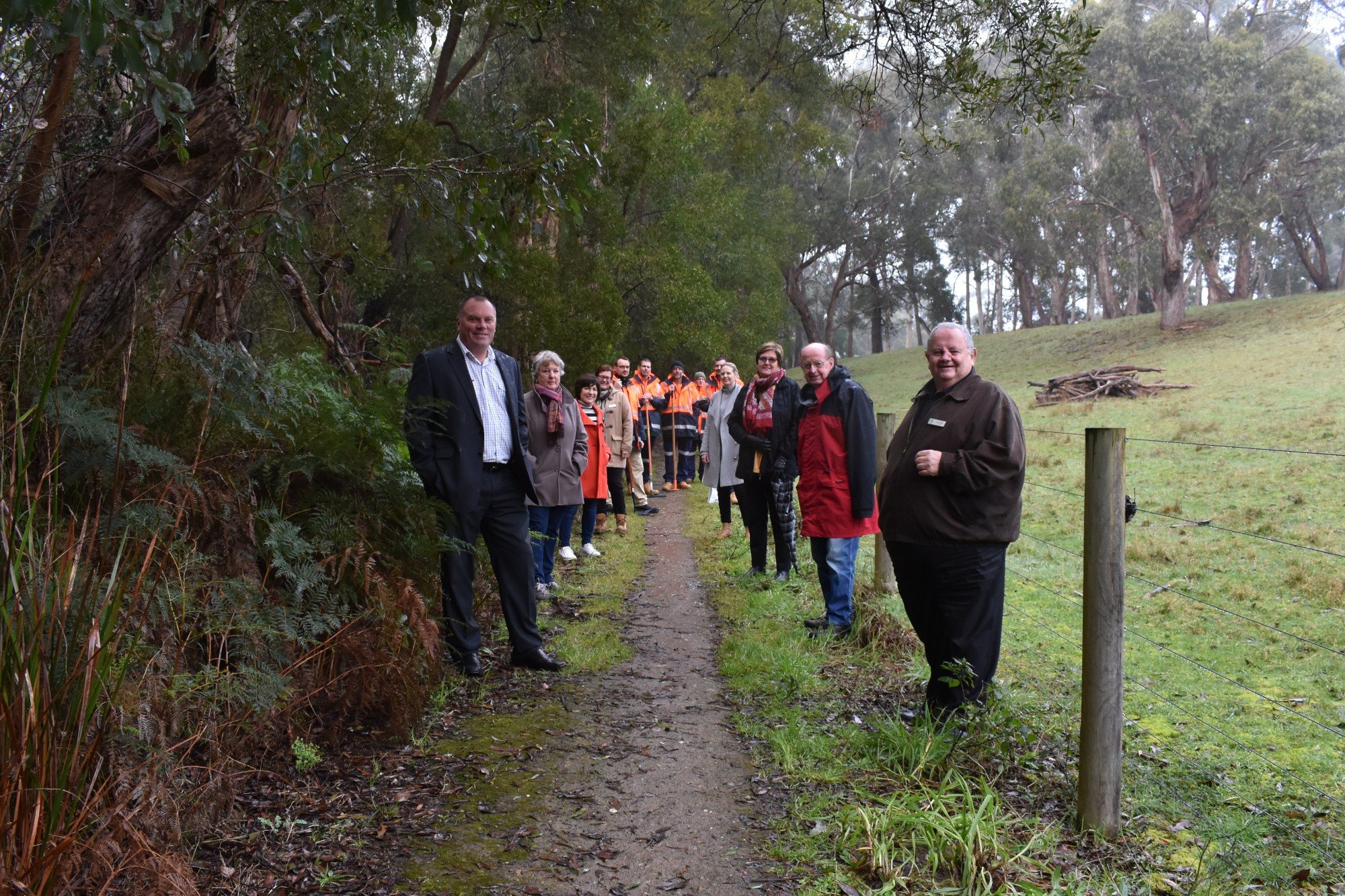 Work starts: Work on the long-awaited 12 Apostles Trail began on Tuesday.