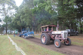 The tractor pull was back again this year.