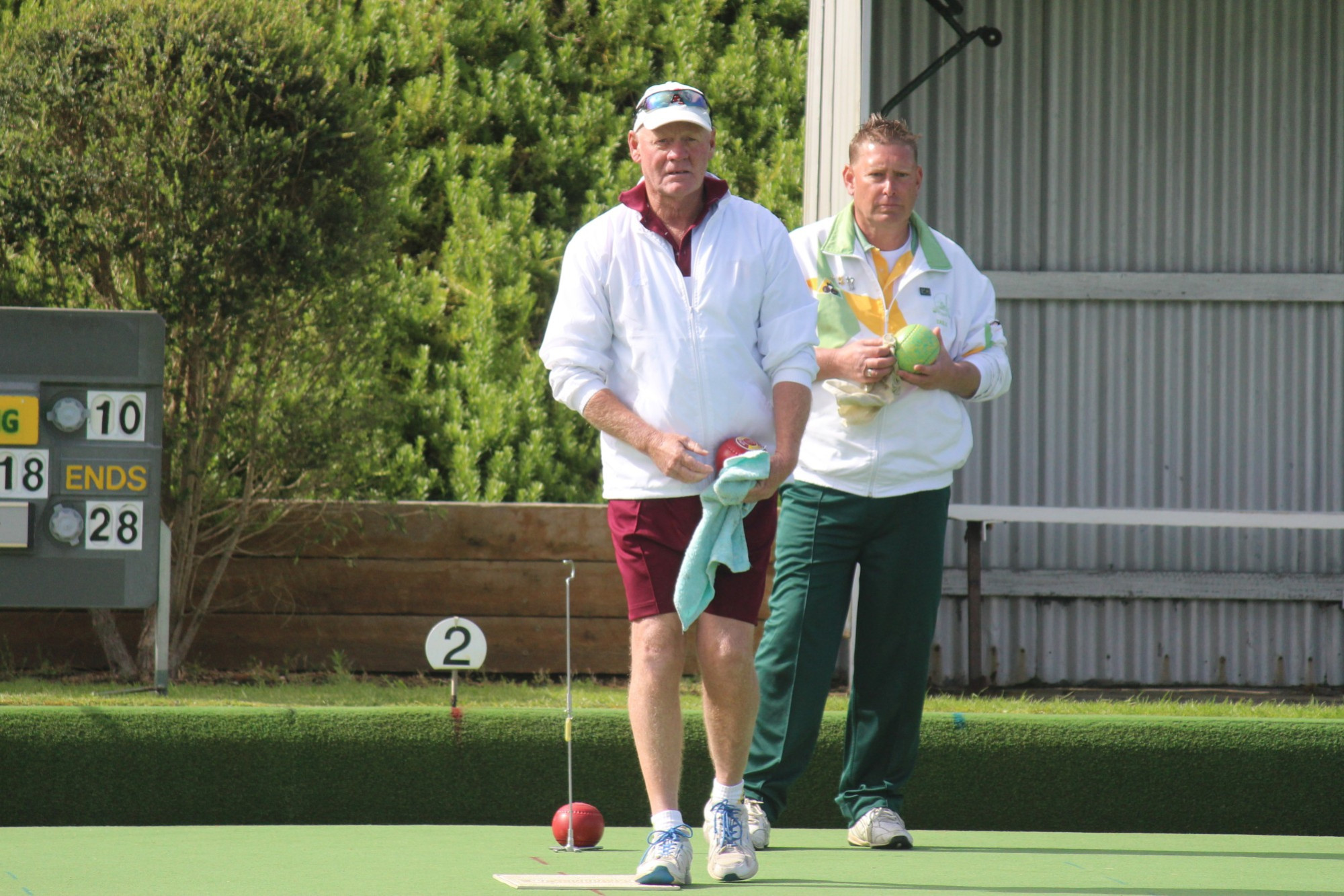 Shayne Pudney led his rink to a strong win over City Red’s Gary Body in Timboon Gold’s eight shot win on Saturday.