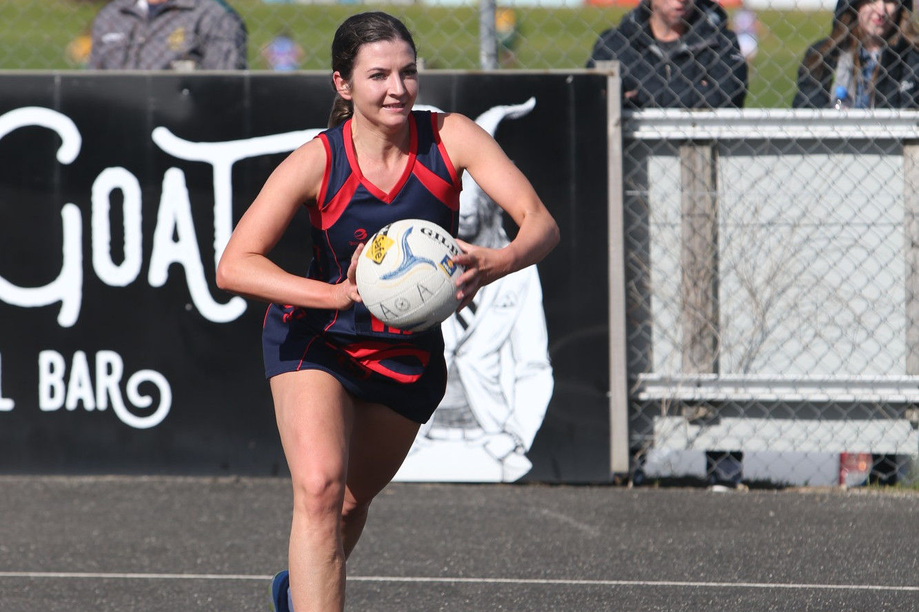 Raina Hunt was one of the Demons best against Dennington after moving to wing attack.