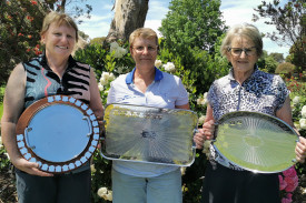 Ladies champions: Cobden Golf Club’s ladies champions (l-r) Judy Myers (C grade), Sherine Healey (A grade) and Carmel Darcy (B grade). 