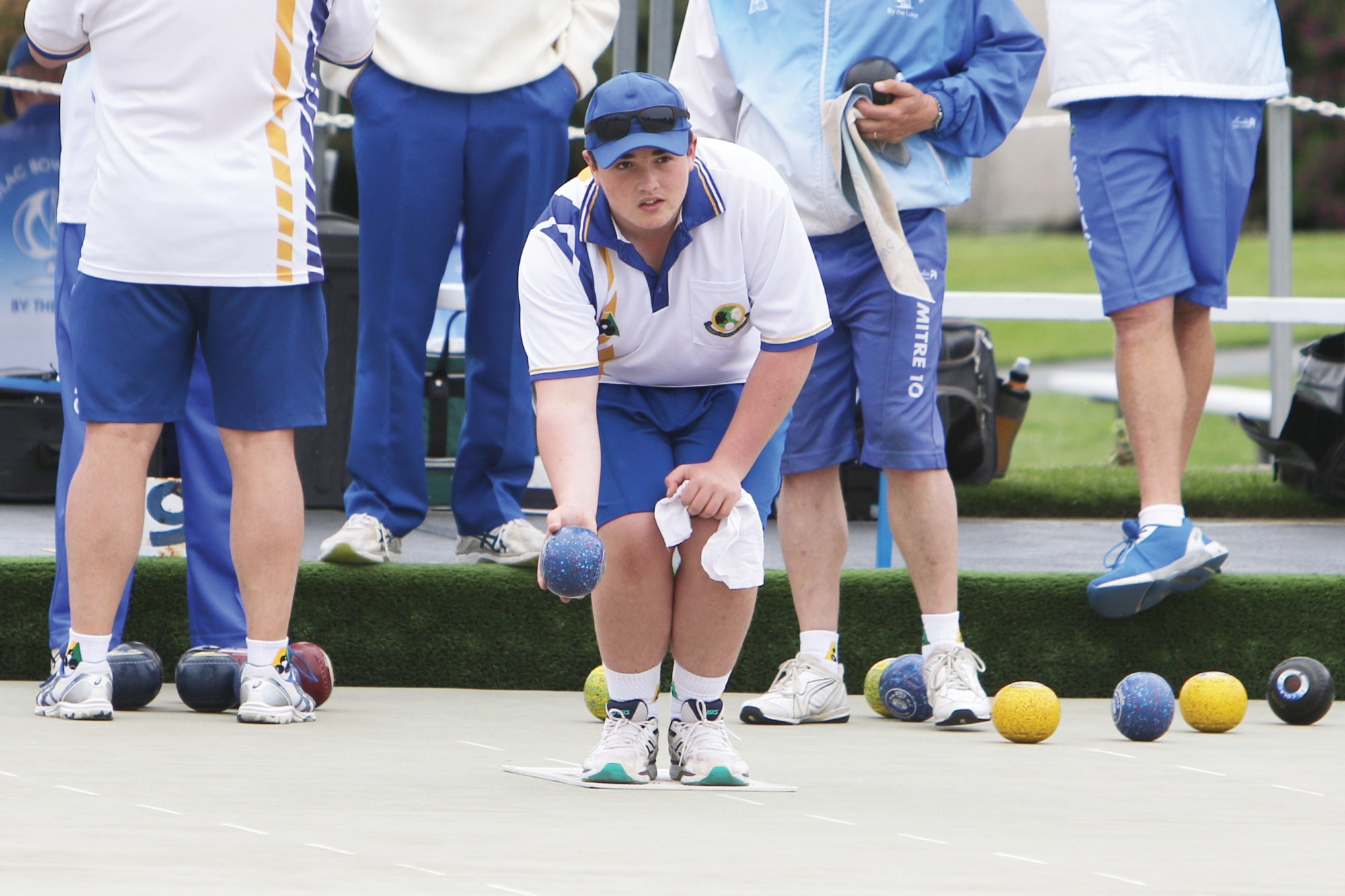 Bright spot: Tyler Newcombe’s form in his first season of division one bowls is heartening Cobden Bowling Club members in an otherwise tough season.