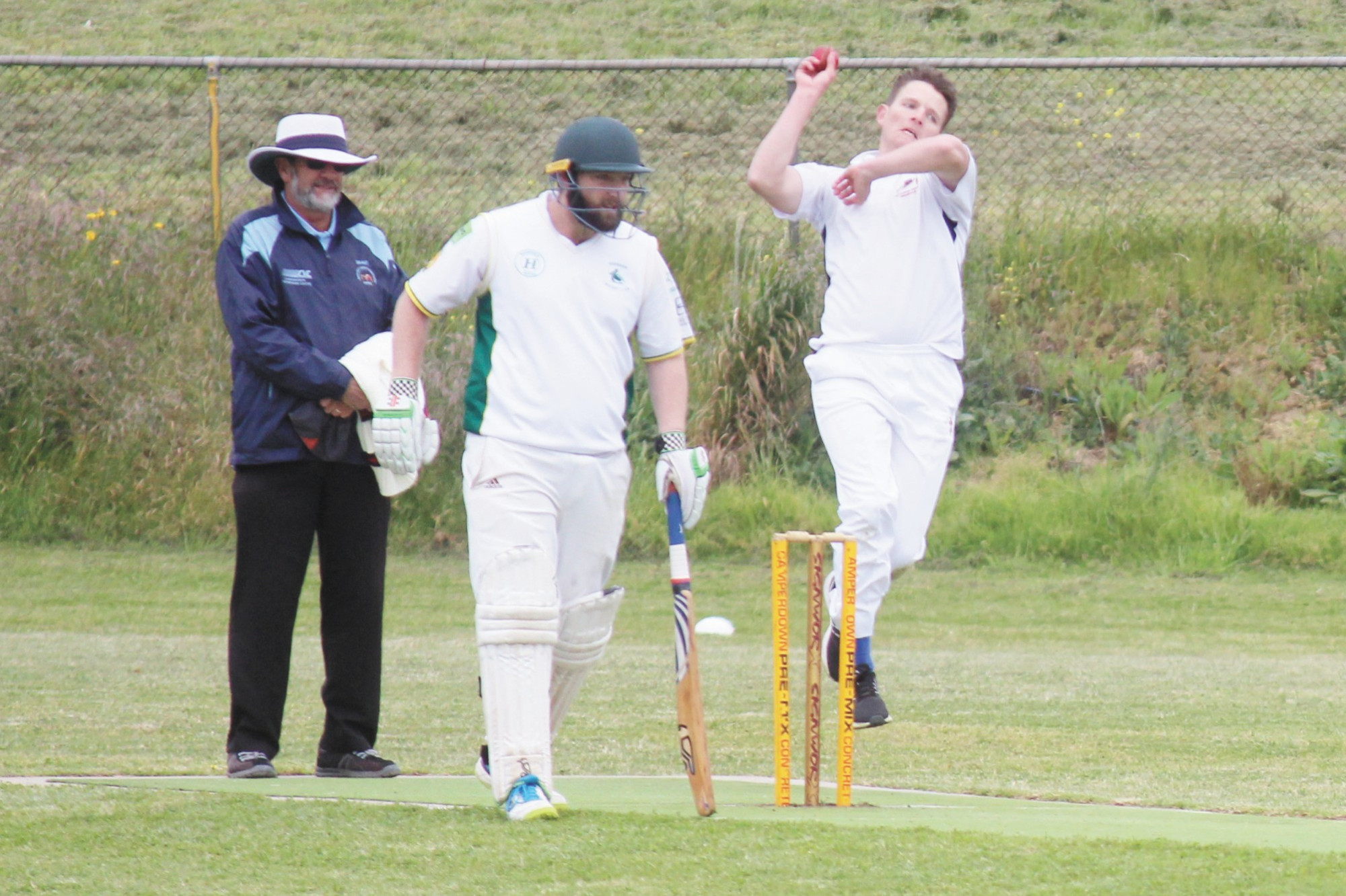 Heytesbury Rebels coach Simon Harkness, bowling in a game against Bookaar, is hoping his side can produce a strong performance and knock over the Pelicans in a must-win game this weekend.