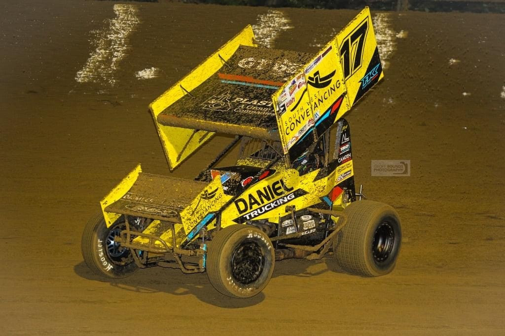Triumphant return: James McFadden took out the Mainline DynoLog Dynamometers All Star Challenge in his first visit to Simpson Speedway in a decade last Saturday night. Photo courtesy Geoff Rounds Photography