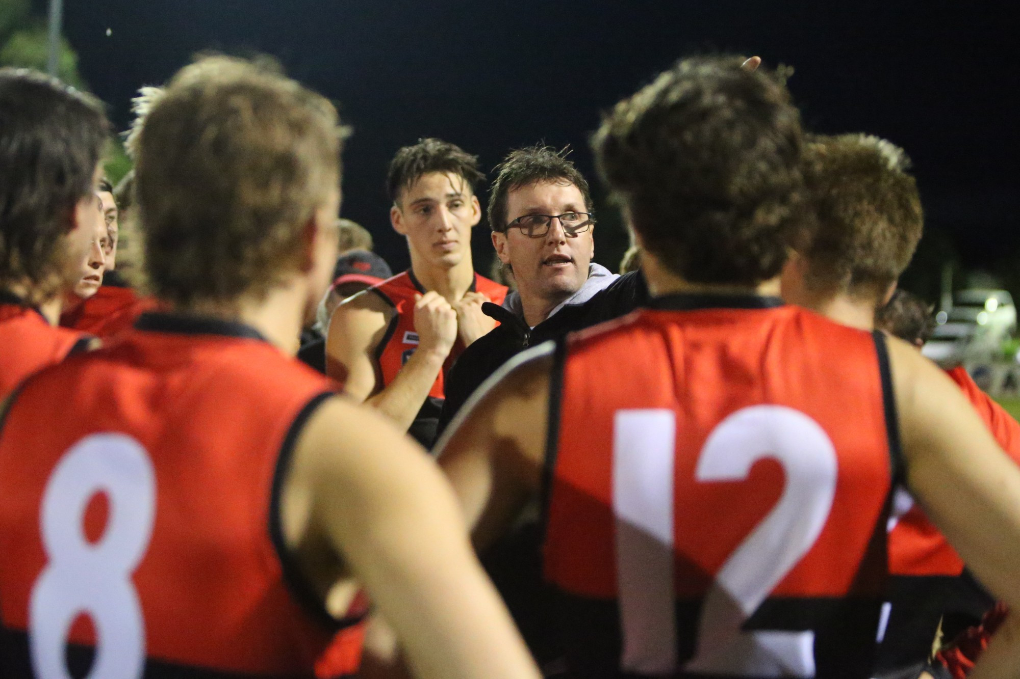 Proud: Cobden coach Adam Courtney was delighted with his side’s effort against Warrnambool, with the Bombers rallying late to record an eight point win over the Blues.