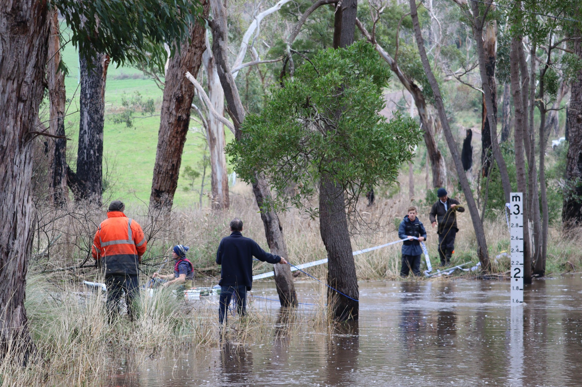 Community devastated: After news of a missing 20 year-old woman from Simpson filtered through the community on Thursday, local residents searched in earnest for the woman, including launching a canoe at the Maddens Bridge floodway.