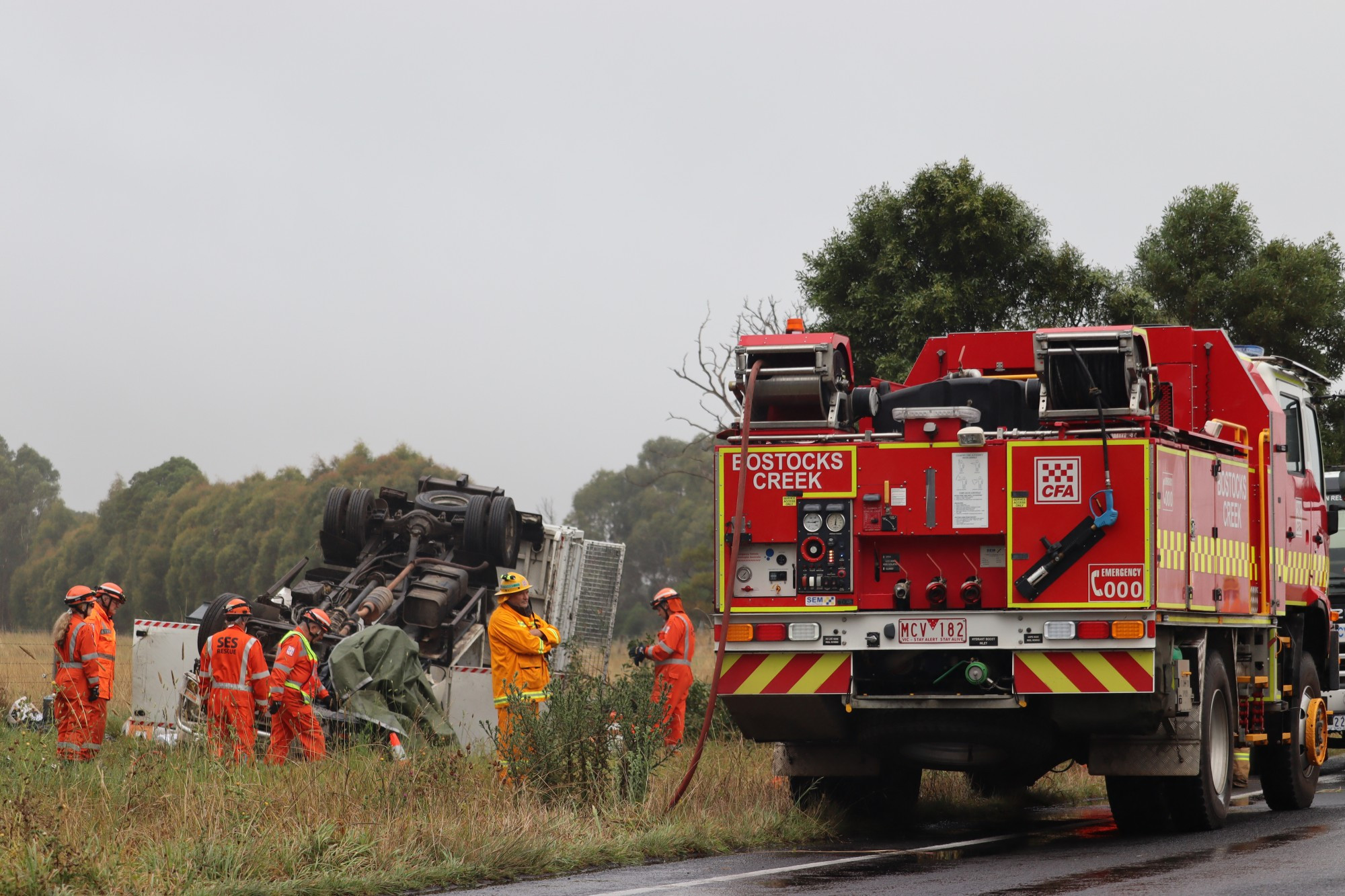 Accident: Police have called for witnesses to an early morning accident on Cobden-Stonyford Road where a truck driver died on Tuesday.