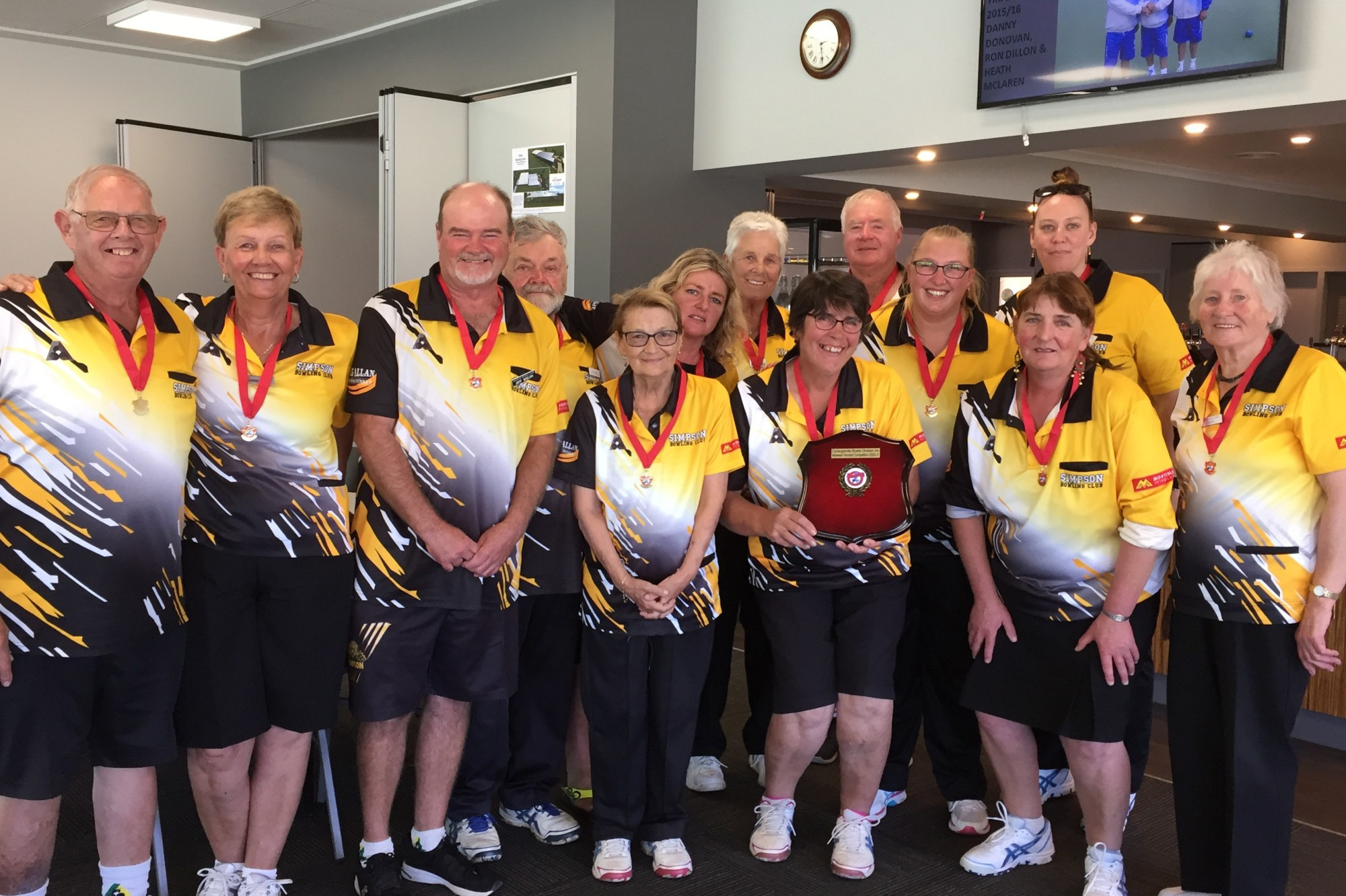 Winners are grinners: Simpson’s division two team went one step further this year to take out the premiership.