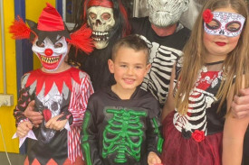 More than 300 people registered for the Halloween fun in Cobden. 