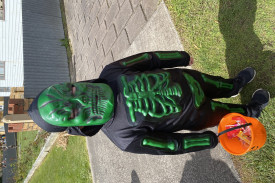 Jack Robertson from Cobden dressed up for some Halloween fun.