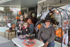 Businesses and households in Cobden got involved in the Halloween trail.