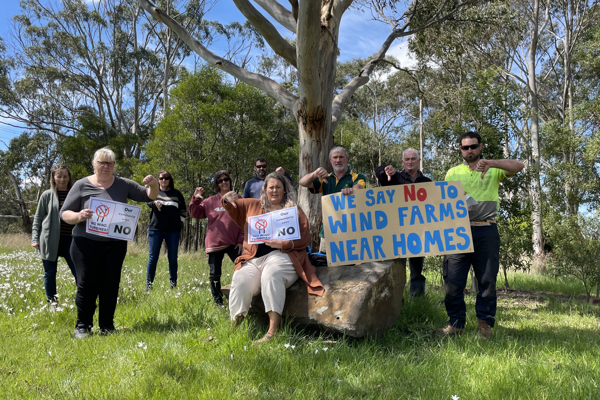 Petition launched: Community members around the proposed Mumblin Wind Farm have vowed to fight the proposal until the end.