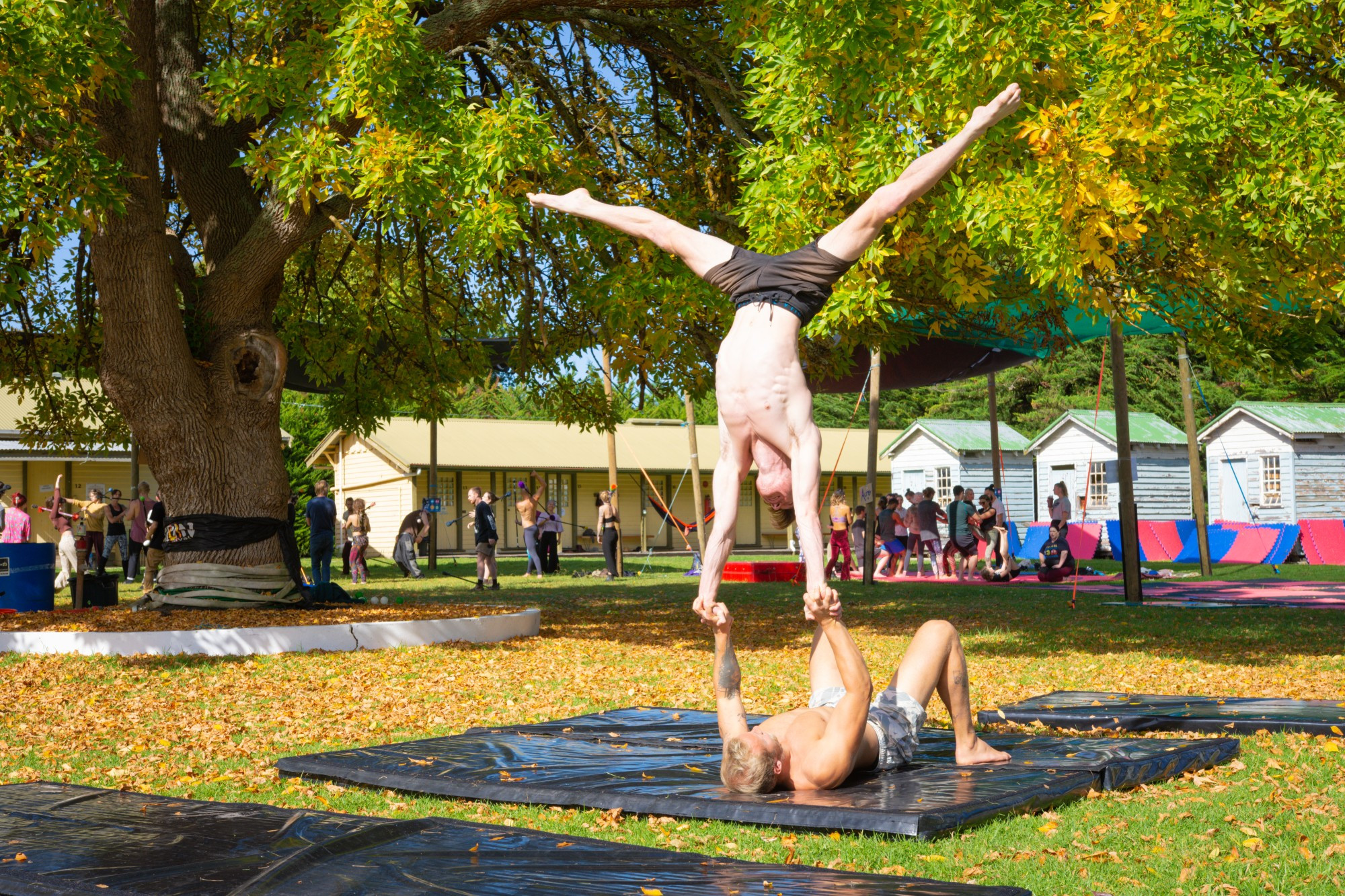 New tricks: More than 200 circus based workshops will be on offer at two festivals at Camp Cooriemungle.