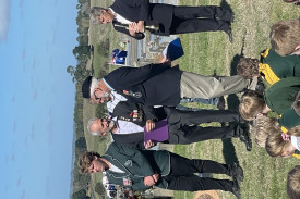 Veterans, including Alan Fleming and Michael Nixon, attended the ceremony.