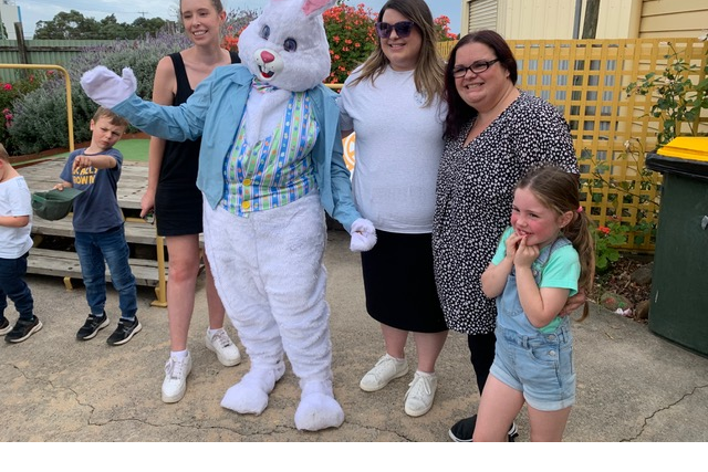 Left: Jade Walsh, Danielle Blain, Shantelle Clarke and Audrey Humm enjoy a day at the mini golf in Cobden for Easter.