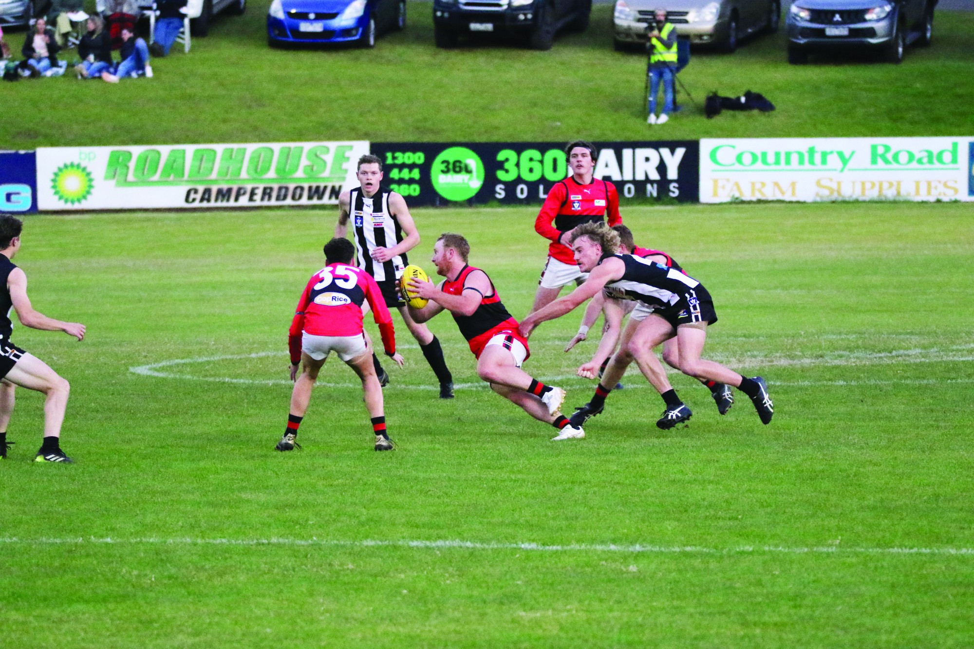 Cobden won the midfield battle against Camperdown on Saturday.