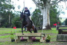 Carla Box riding Raz. 