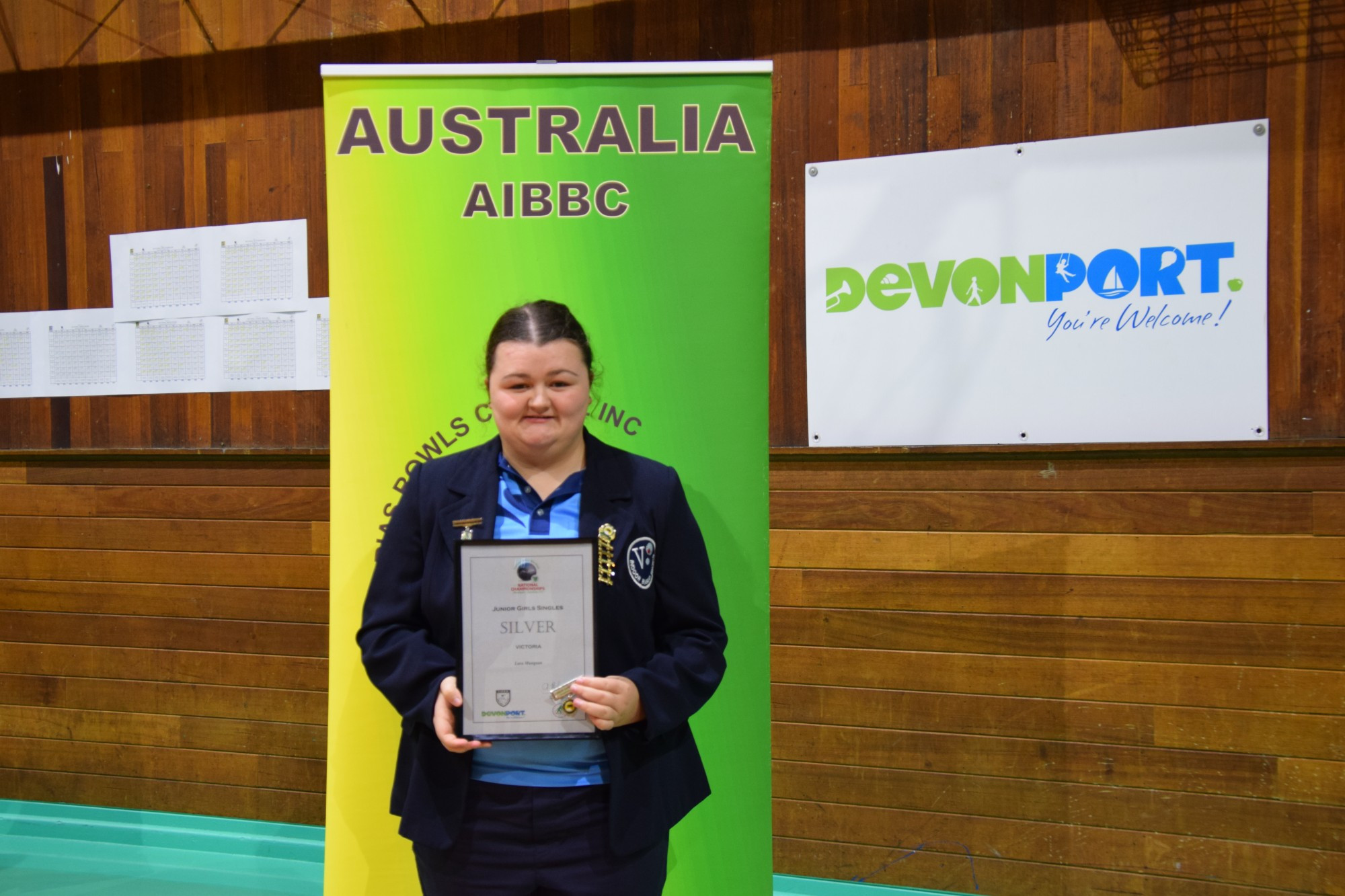 Girls Singles runner-up and silver medallist Lara Mungean.