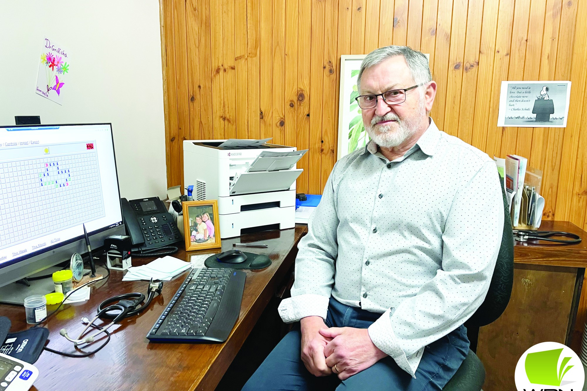 Fond memories: After 38 years working as a doctor in Cobden, Dr Andrew Griffiths will officially retire this month.