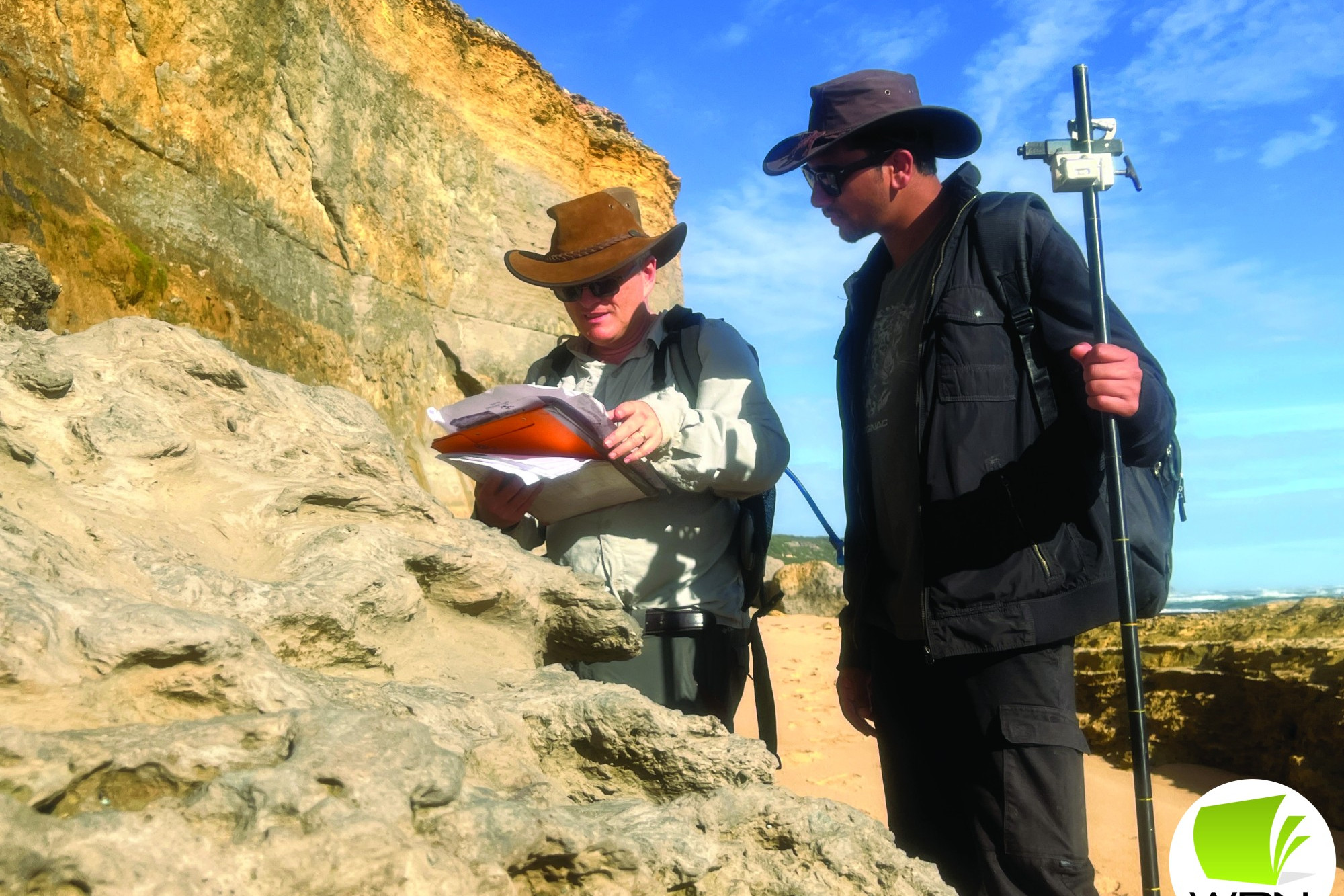 Melbourne University Associate Professor Stephen Gallagher and PhD student Rohit Soman conduct a research trip in the area.