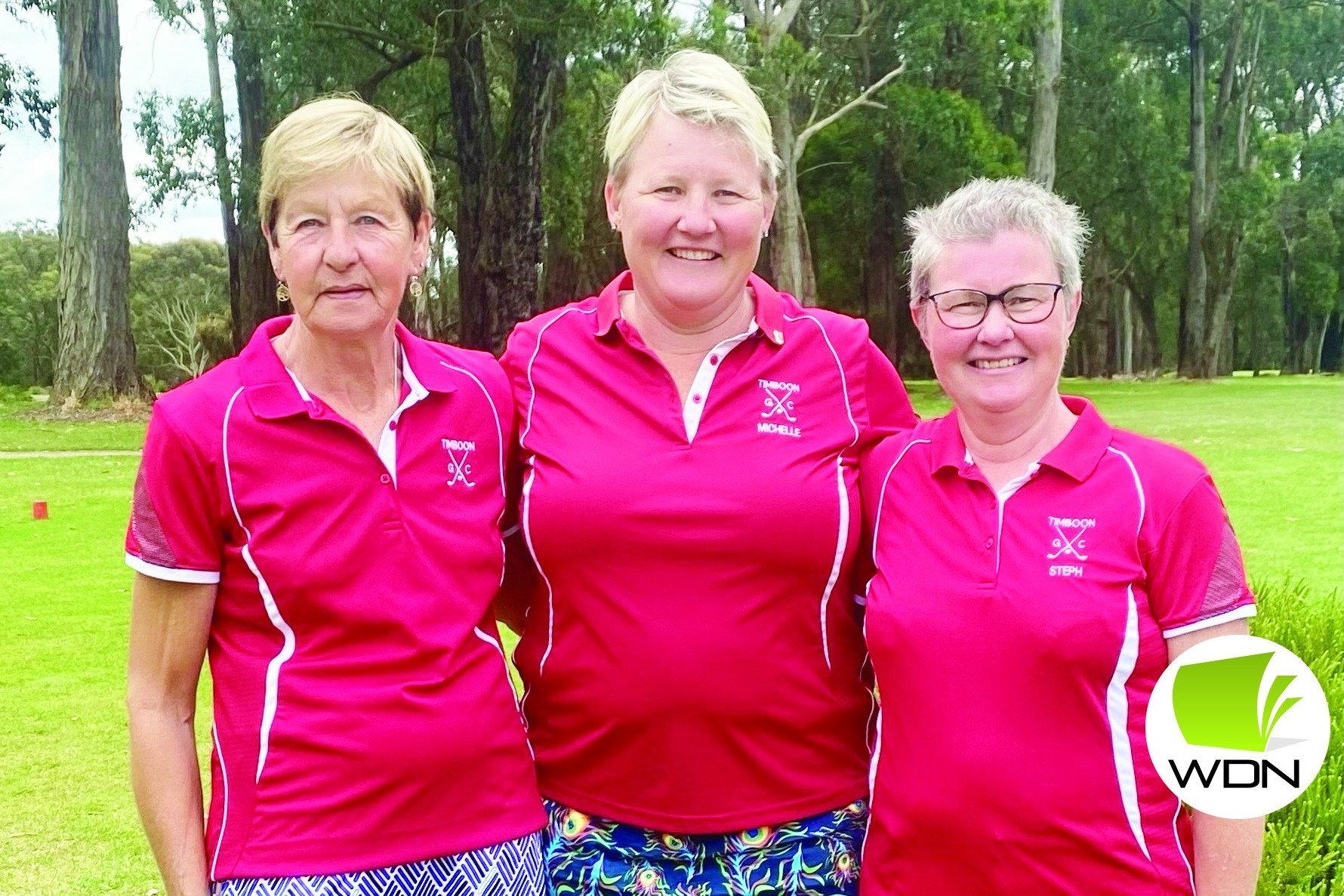 Photo shows left to right, B Grade champion Vera Convey, Club Champion Michelle Gristede and C Grade champion Steph Delaney.