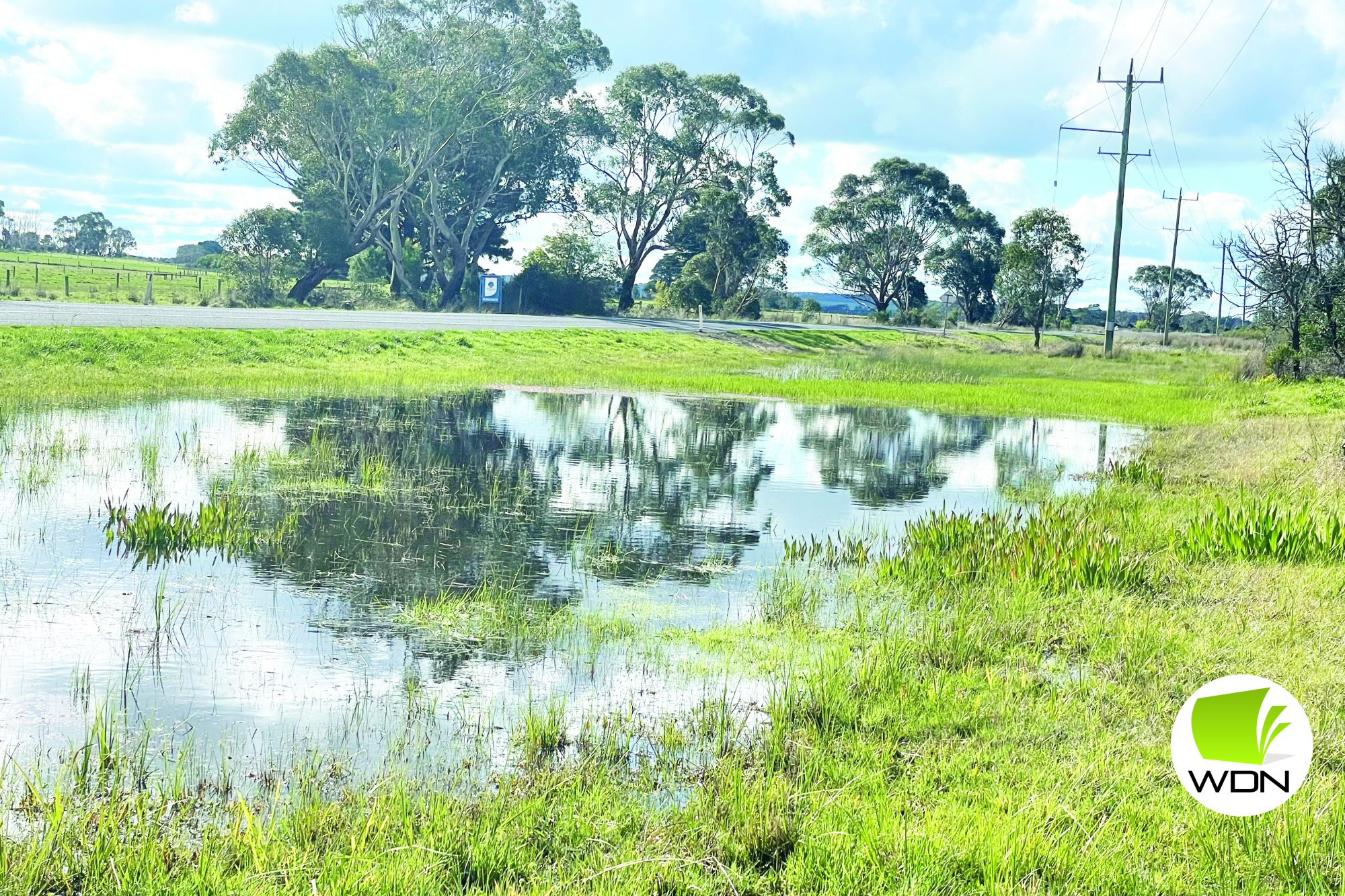 Rain update: Rainfall remained well above average in November, with roadsides inundated with water.