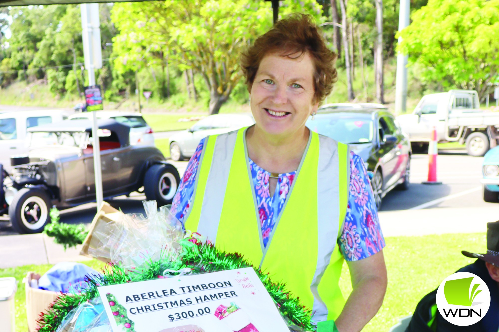 Lucker winner: Aberlea Timboon Enid O’Connor thanks the community for its support of the annual raffle.