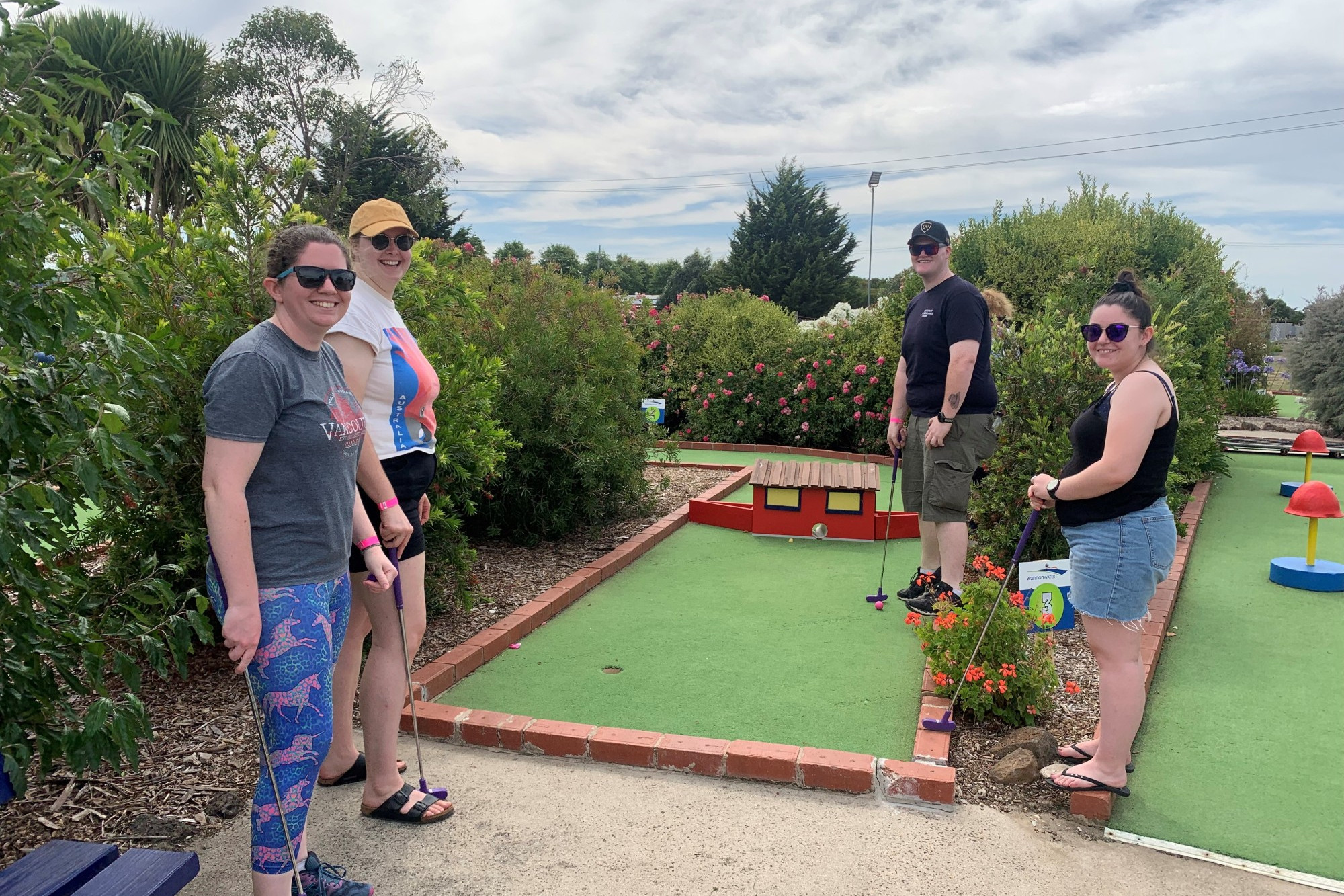 Happy birthday: Popular Cobden tourism drawcard, the mini golf course, celebrated 21 years in operation over the weekend.