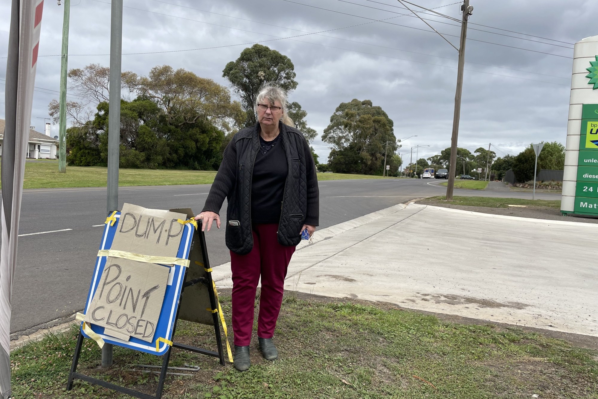 Frustrations: Cobden Visitor Information Centre volunteer Heather Matthews is disappointed in the actions which have led to the dump point being closed.