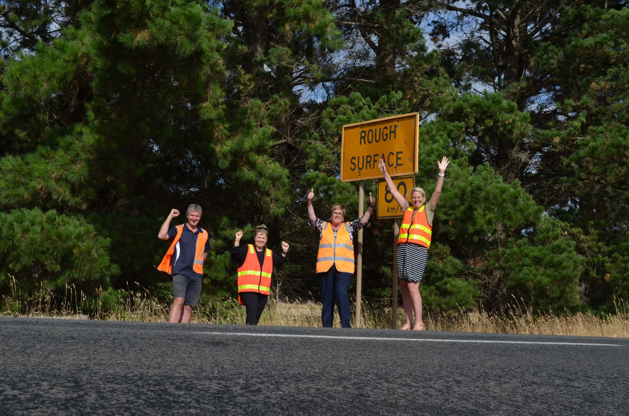Upgrade underway: The long-awaited reconstruction of a dangerous patch of the Lavers Hill-Cobden Road has started and is expected to be completed by May.