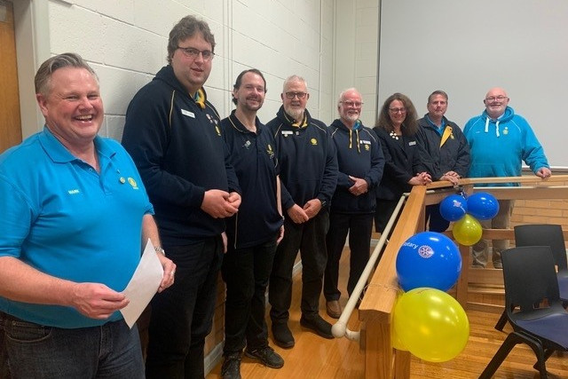 Changeover dinner: Cobden Rotary Club’s new board for the 22/23 year.