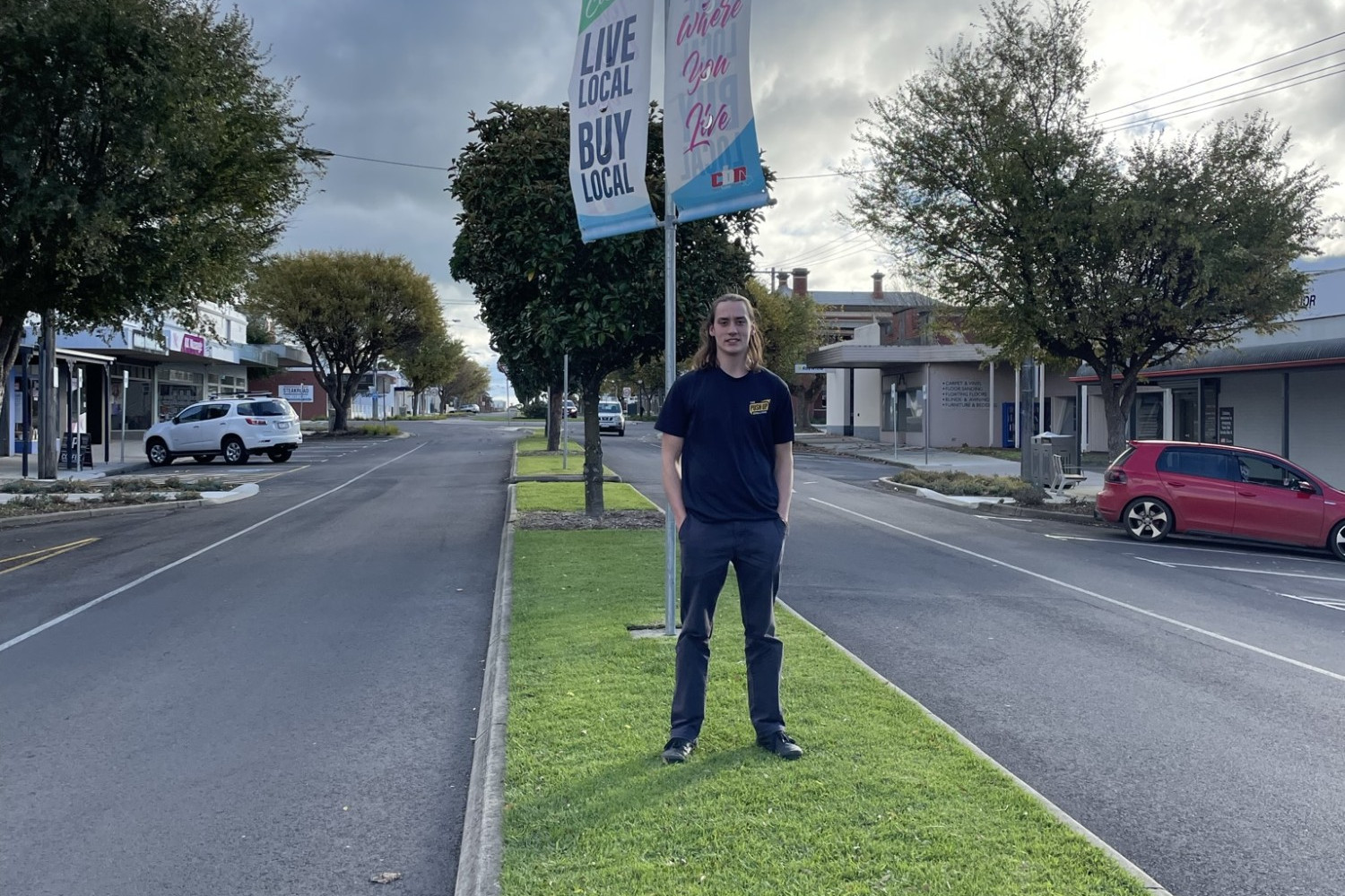 Raising awareness: Cobden’s Willoughby Perriss is calling on Cobden locals to join the Push Up Challenge, with about 40 people signed up so far.