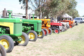 Tractors of all variety were on display. 