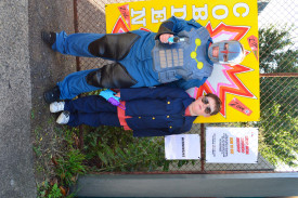 There were plenty of super heroes wondering Cobden for Super Saturday. 