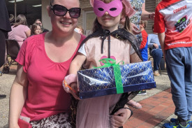 Super Ruby was the winner of the super hero costume competition. 