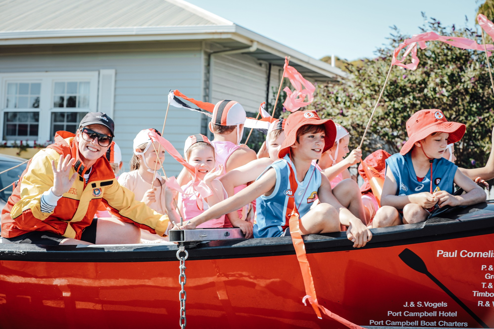 Fun and games: Port Campbell was a sea of colour and laughter over the weekend for the second annual Crayfest. Photo supplied by MilkChic Creative