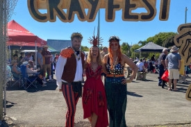 Locals dressed up for the occasion, with a variety of activities on offer during the weekend. 